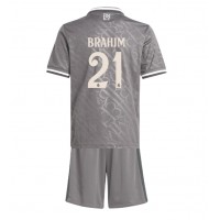 Fotballdrakt Barn Real Madrid Brahim Diaz #21 Tredjedraktsett 2024-25 Kortermet (+ Korte bukser)